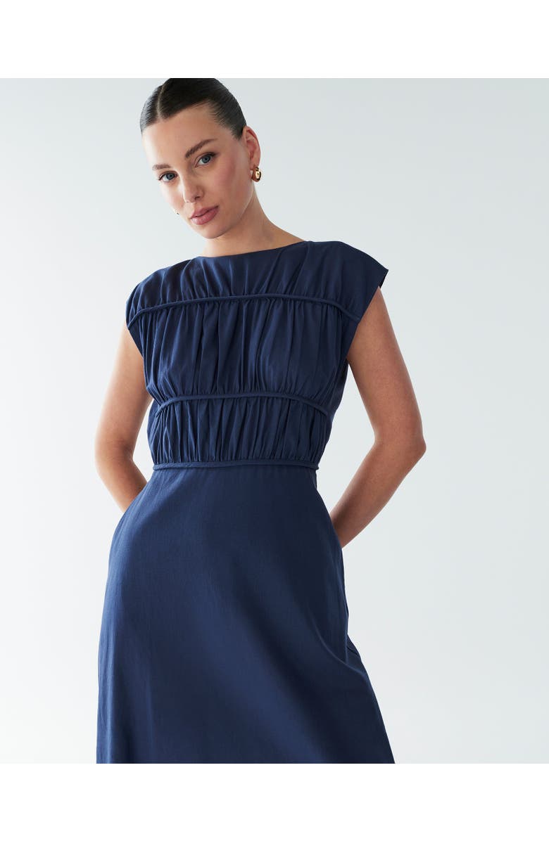 BWLDR Eden Maxi Dress, Alternate, color, Navy Blue