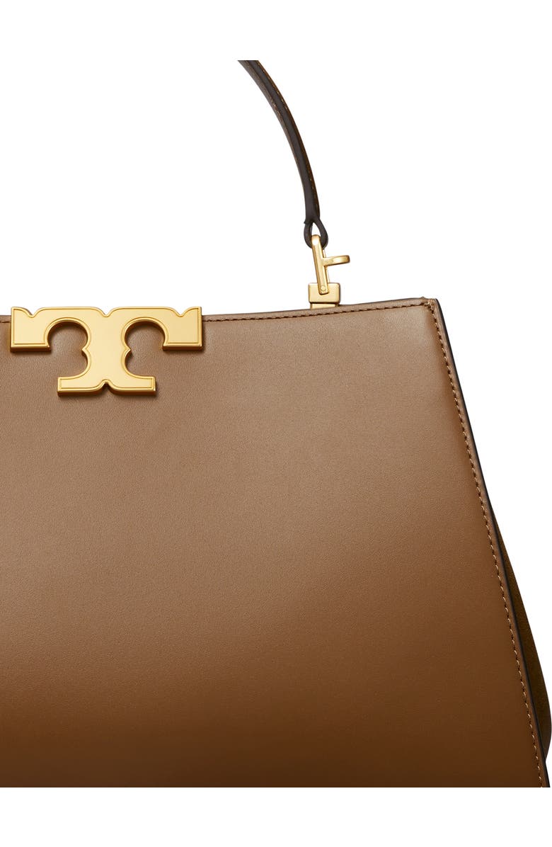 Tory Burch Eleanor Leather Satchel, Alternate, color, Moose