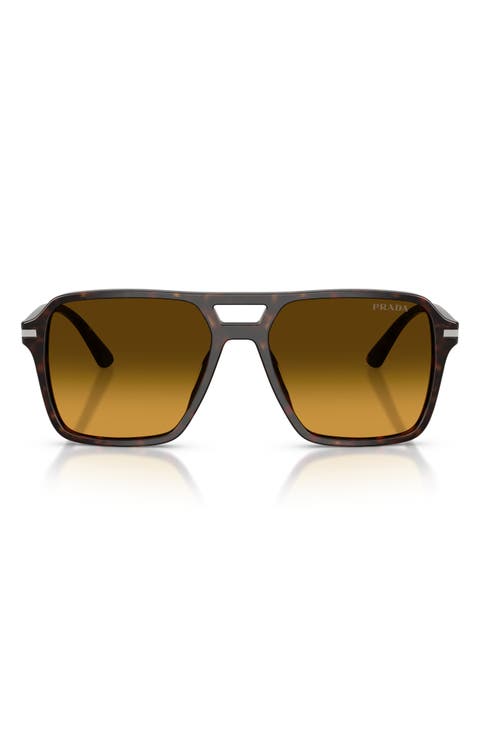 55mm Gradient Pilot Sunglasses