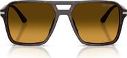 Prada 55mm Gradient Pilot Sunglasses