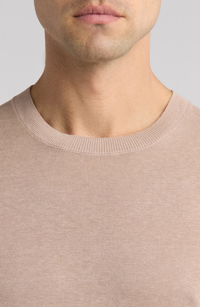 Robert Barakett Nordic Linen & Cotton Sweater, Alternate, color, Tan