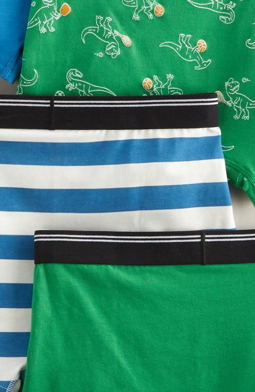 Nordstrom Kids' Assorted 5-pack Boxer Briefs In Green