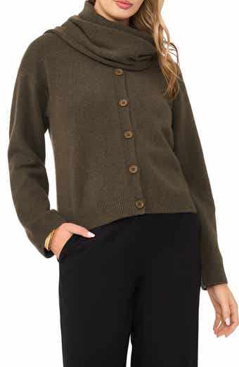 Cardigan with Detachable Scarf