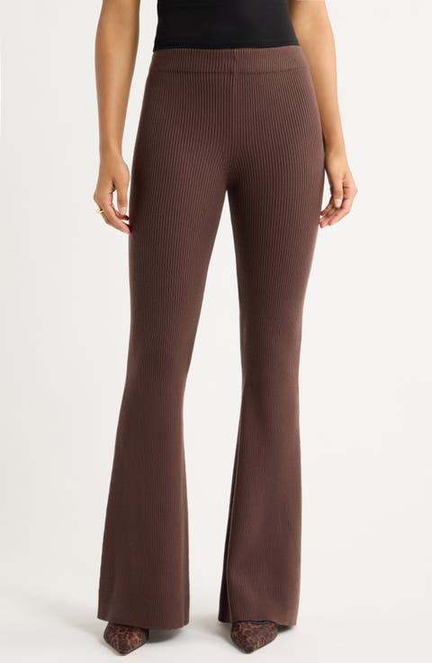 Flare Leg Sweater Pants
