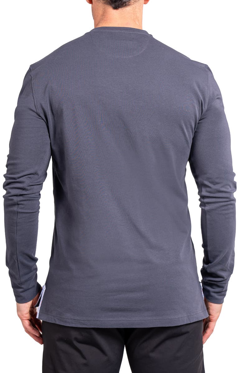 Maceoo Edison Ascension V-Neck Long Sleeve T-Shirt, Alternate, color, Grey