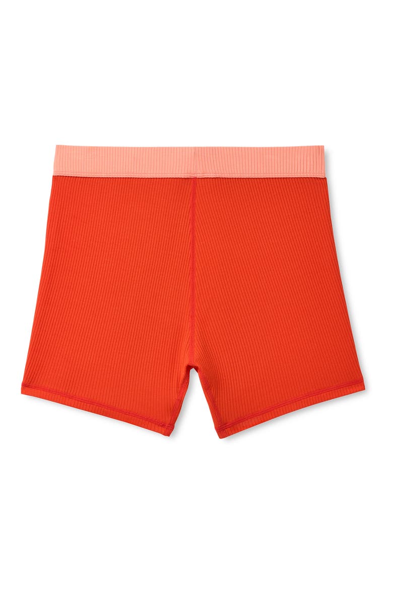 Alexiah Rib Lounge Boy Shorts, Alternate, color, LOBSTER/ PETAL