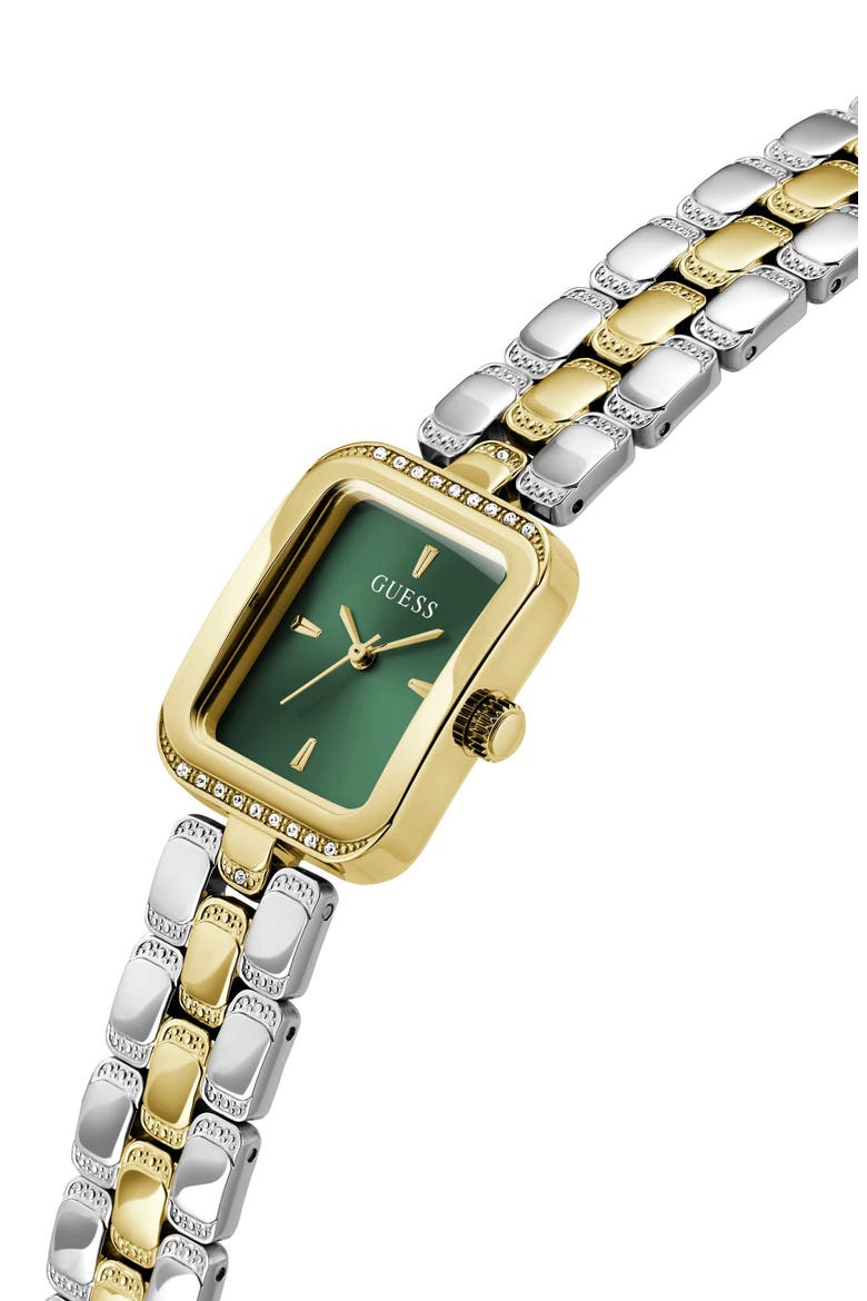 Isla Tank Two-Tone Bracelet Watch, 22mm, Alternate, color, GOLD