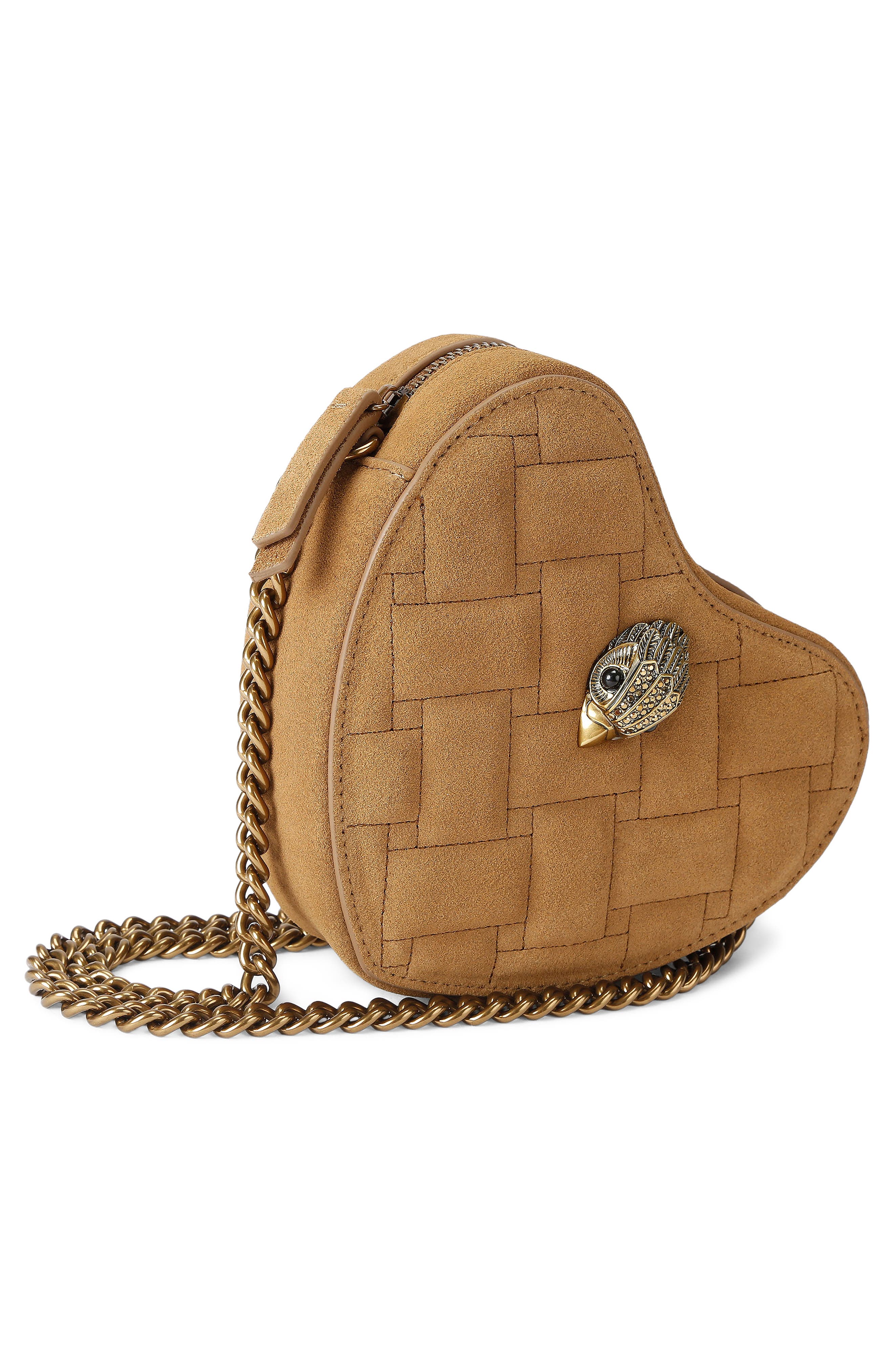 Kensington Heart Crossbody Bag, Alternate, color, LIGHT/ PASTEL BROWN
