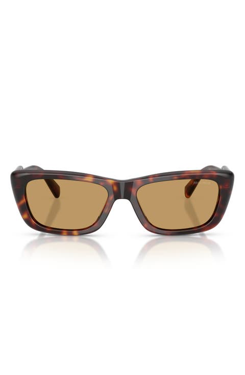 56mm Rectangular Sunglasses