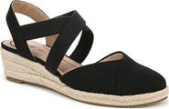 LifeStride Kimball Slingback Espadrille Platform Wedge