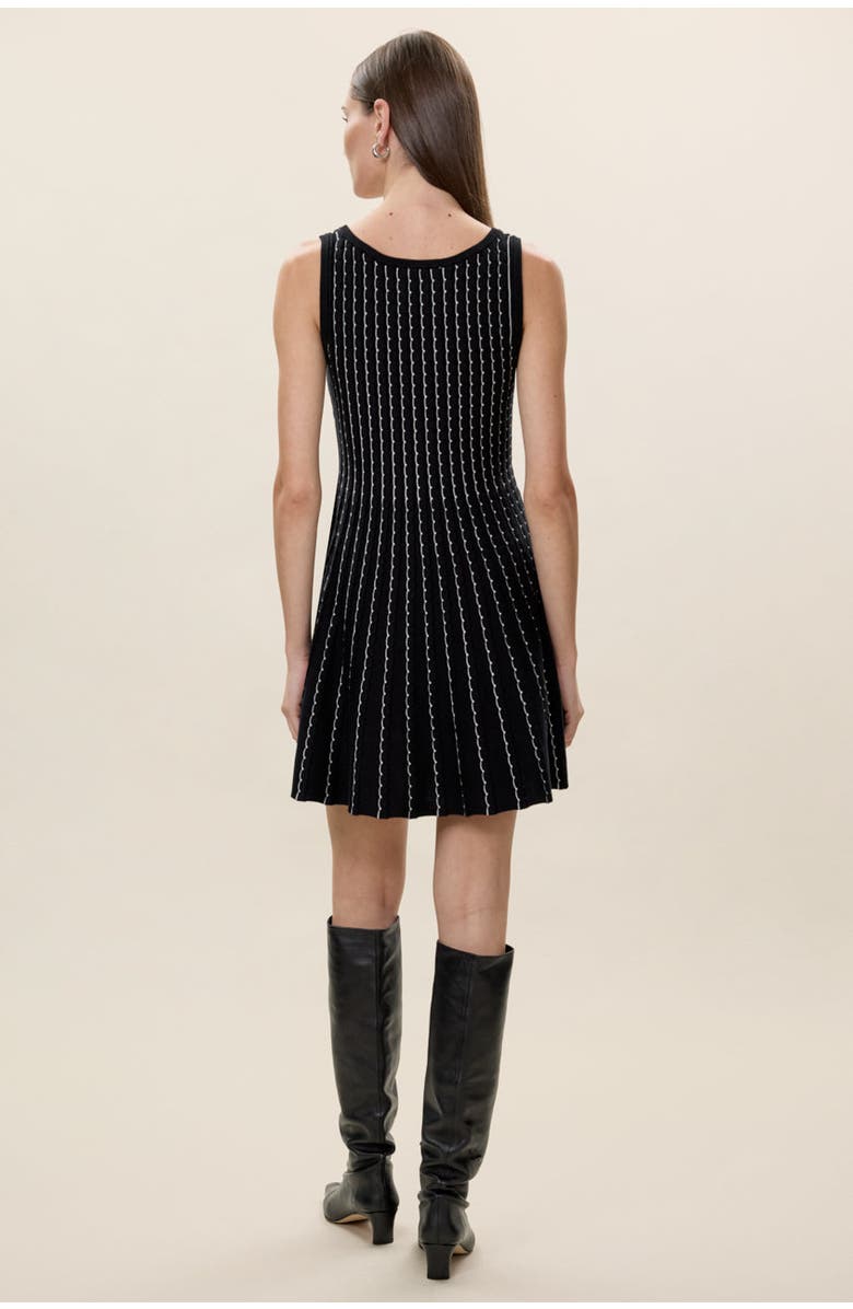 Rebecca Taylor Dorothy Sweater Dress, Alternate, color, Black