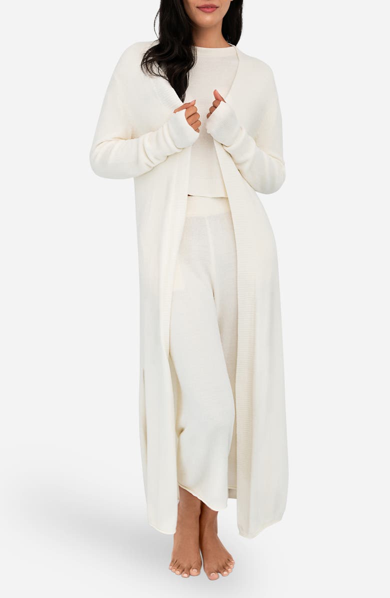 Sunday Citizen CloudCool Pajama Cardigan, Main, color, Off White