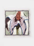 Alas Hand Rolled Floral Silk Shawl