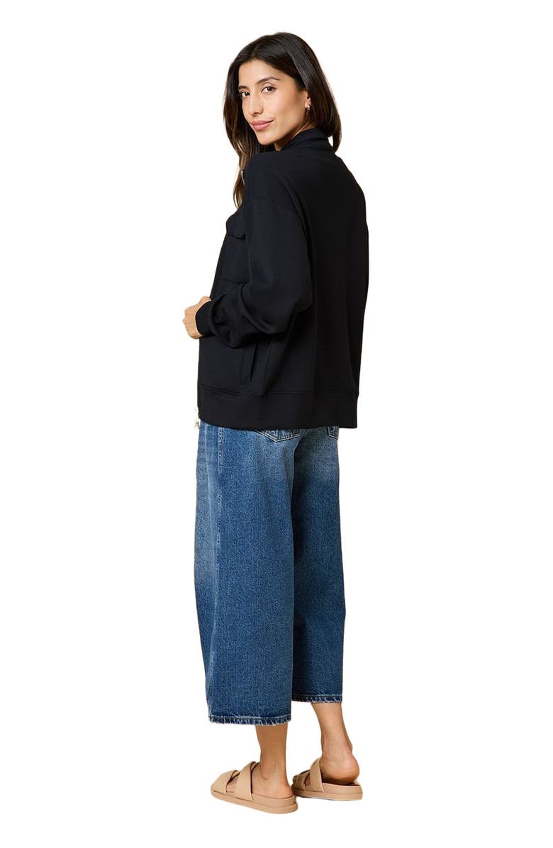 Softies DreamTech Double Zip Bomber Jacket, Alternate, color, Black