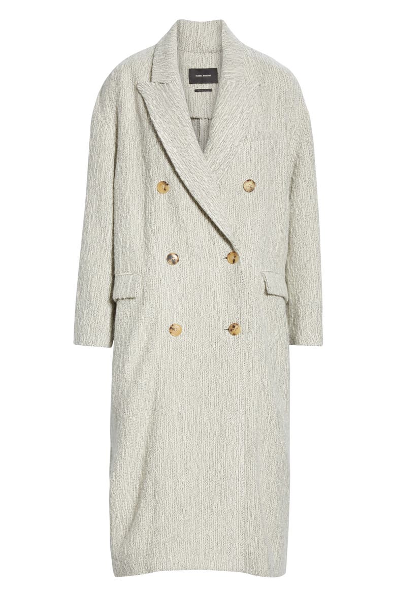 Baby Alpaca & Virgin Wool Coat, Alternate, color, ECRU