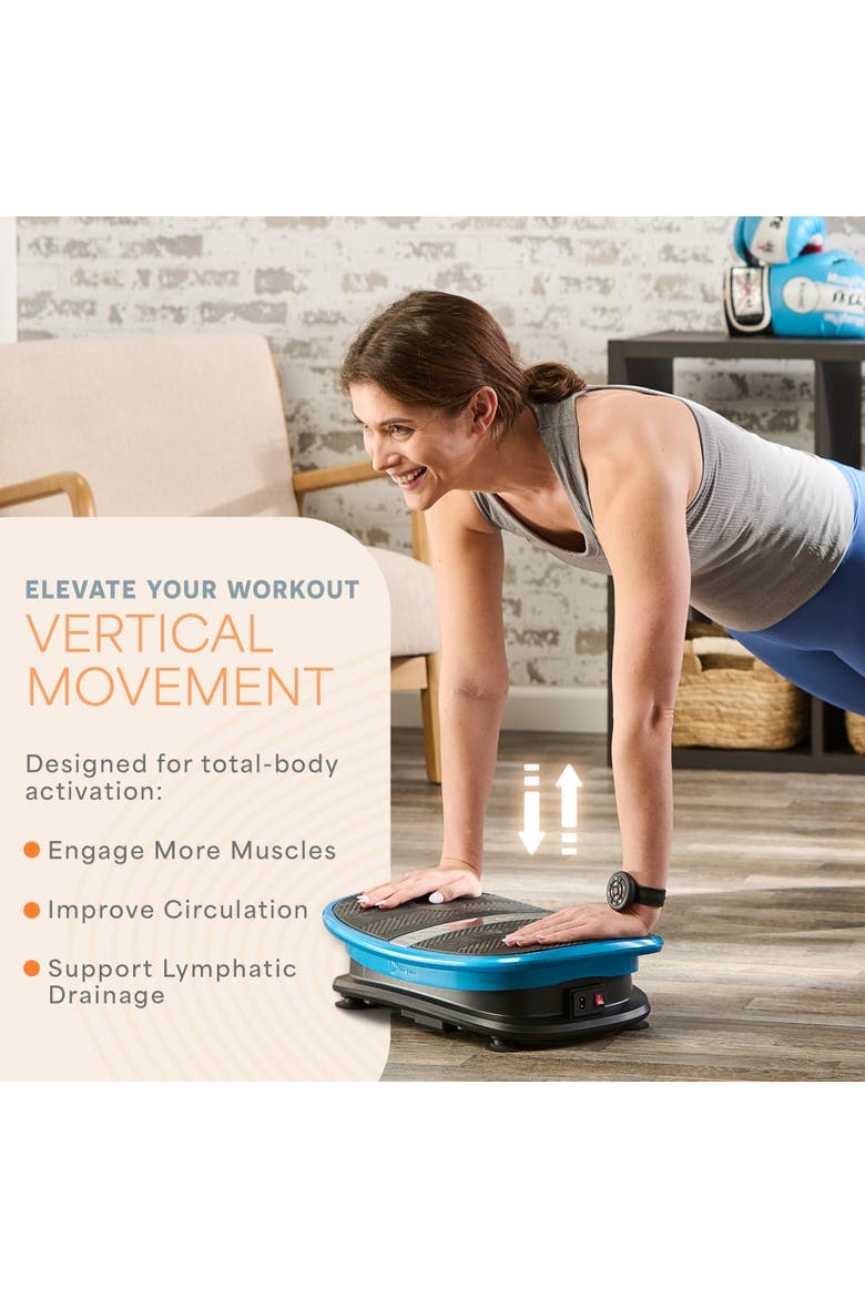 Curved Voice-Controlled Vibration Plate Exercise Machine with Heat Therapy for Recovery and Wellness, Alternate, color, Black