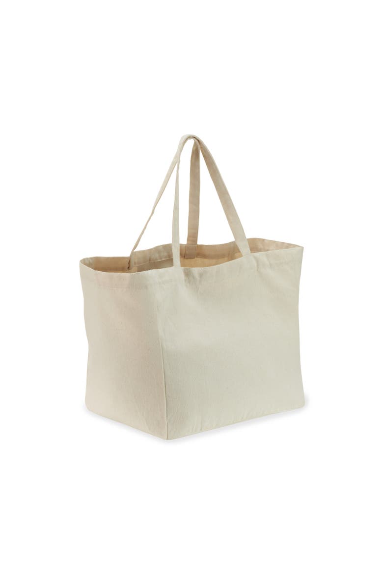 Canvas Grocery Tote 8.3 gallon, Main, color, Brown