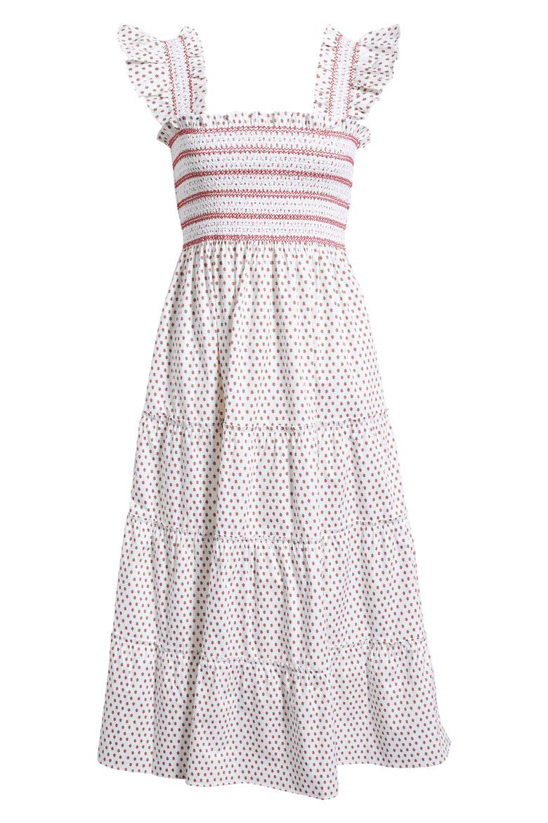 The Ellie Nap Midi Dress, Alternate, color, POPPY HALF DROP WHITE