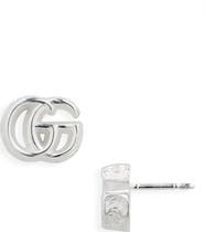 Gucci Double-G Sterling Silver Stud Earrings