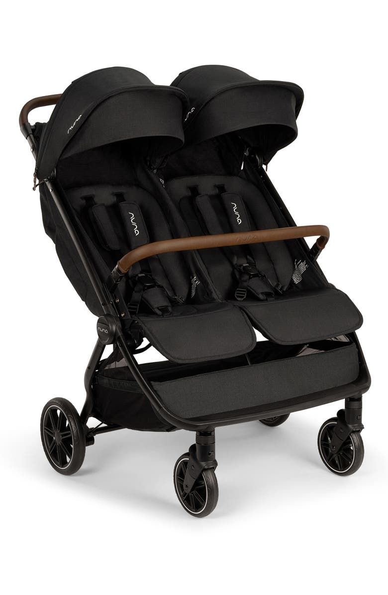 Nuna TRVL<sup>™</sup> Compact Dubl Stroller, Main, color, Caviar