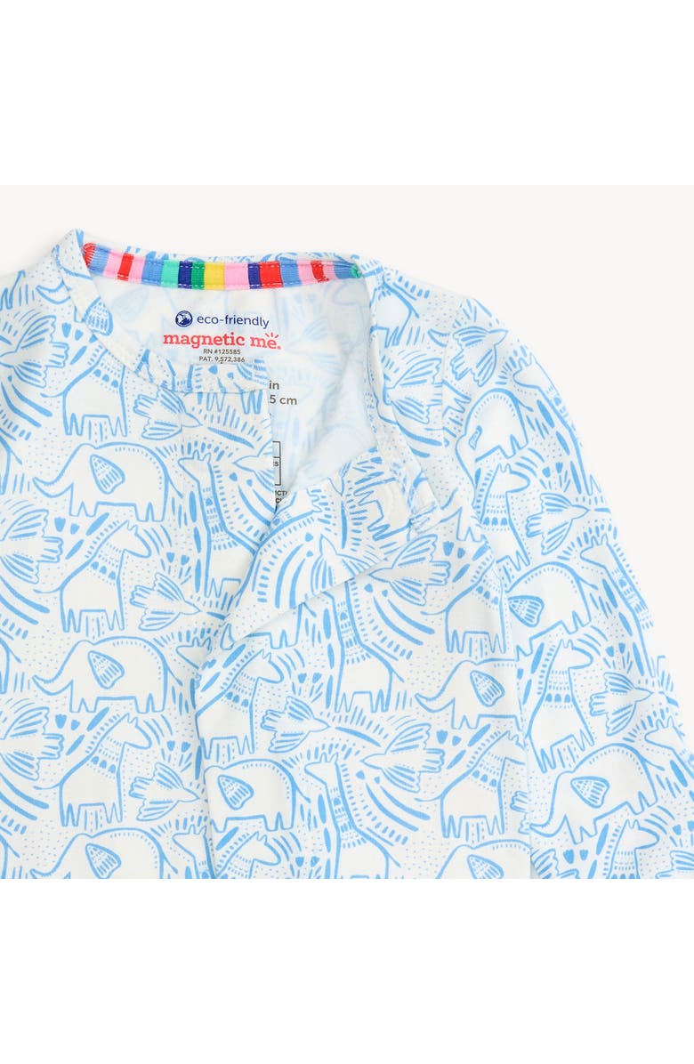 Magnetic Me Blue Herds of a Feather Footie, Alternate, color, Blue