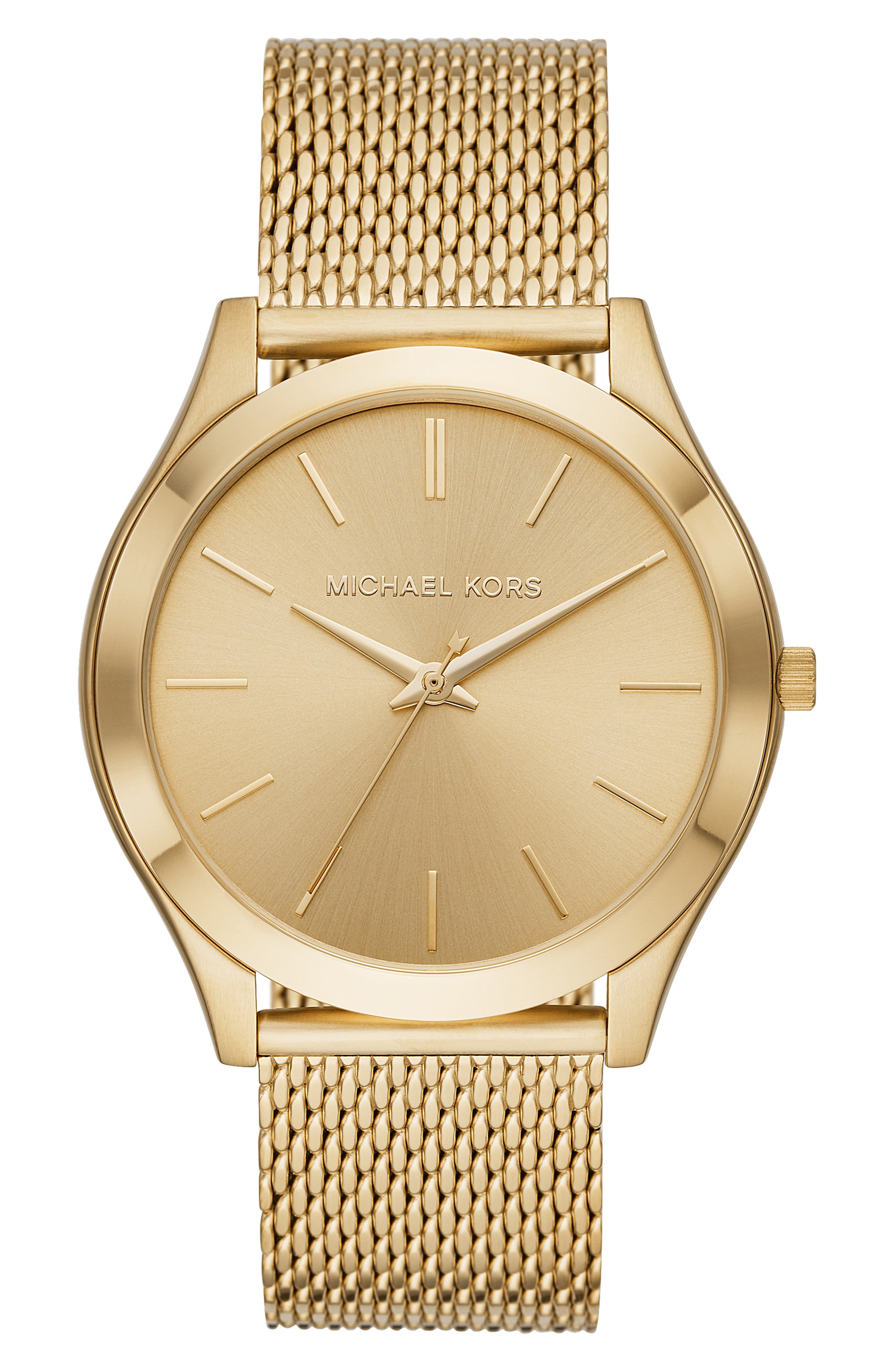 Michael Kors Slim Runway Mesh Strap Watch, 44mm