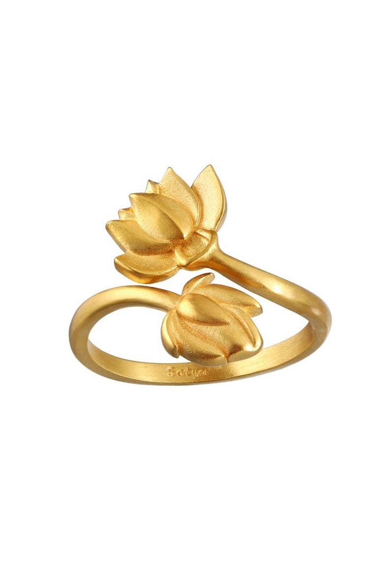 Open to Possibilities Double Lotus Ring, Main, color, Gold
