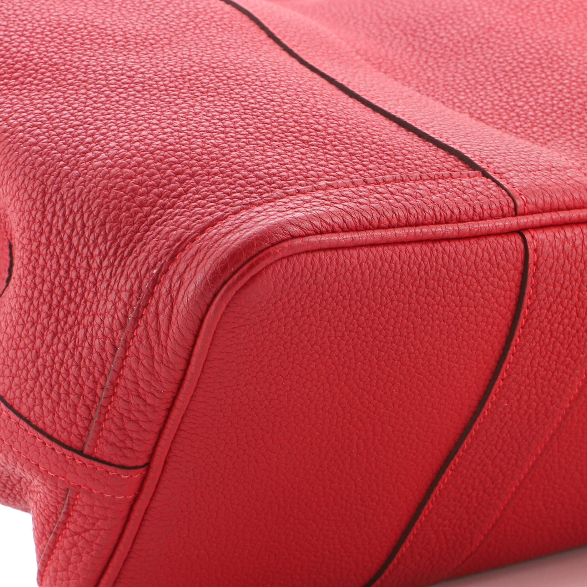 Garden Party Tote Leather 36, Alternate, color, Red
