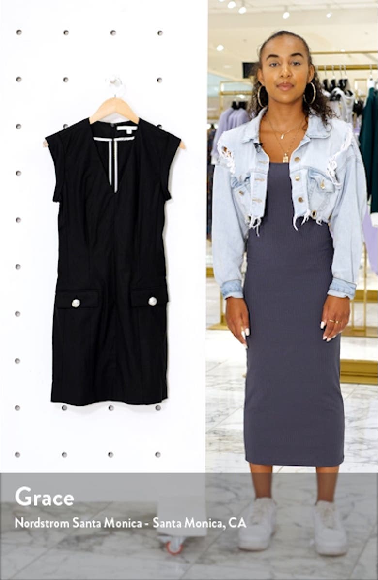 Skylar Linen Blend Minidress, sales video thumbnail