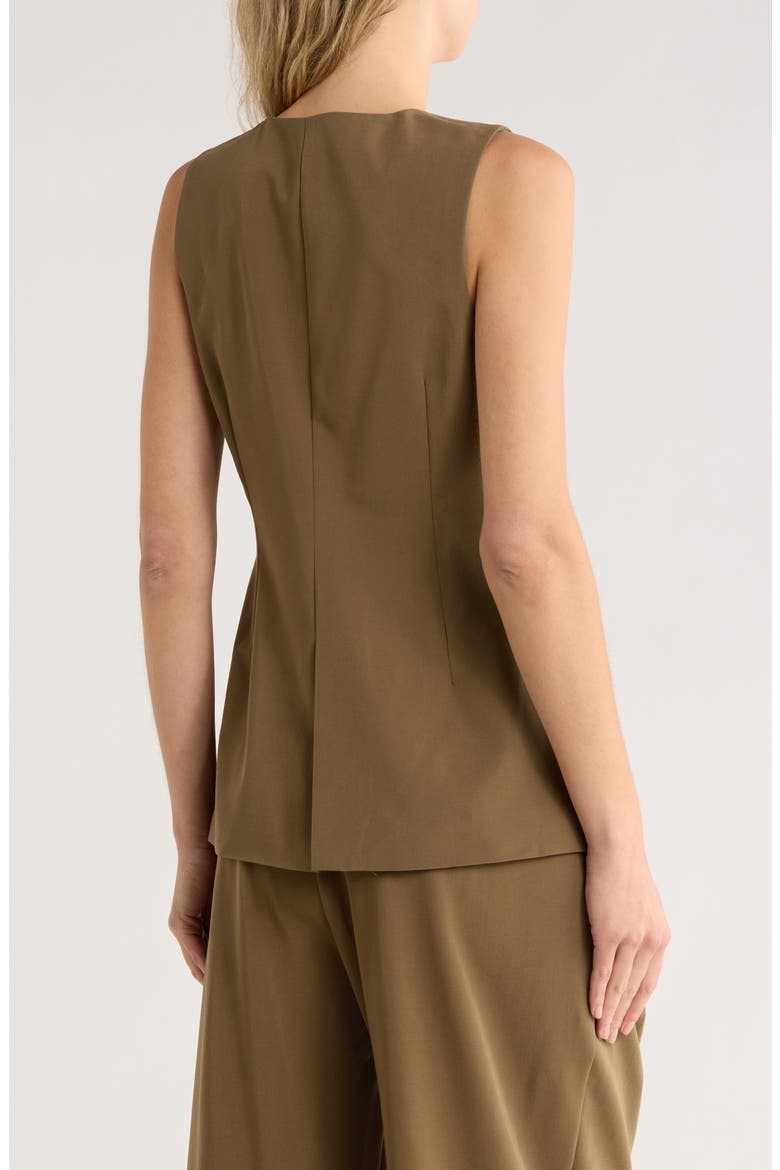 Woven Vest, Alternate, color, OLIVE