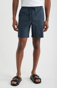 Open Edit Linen Blend Shorts