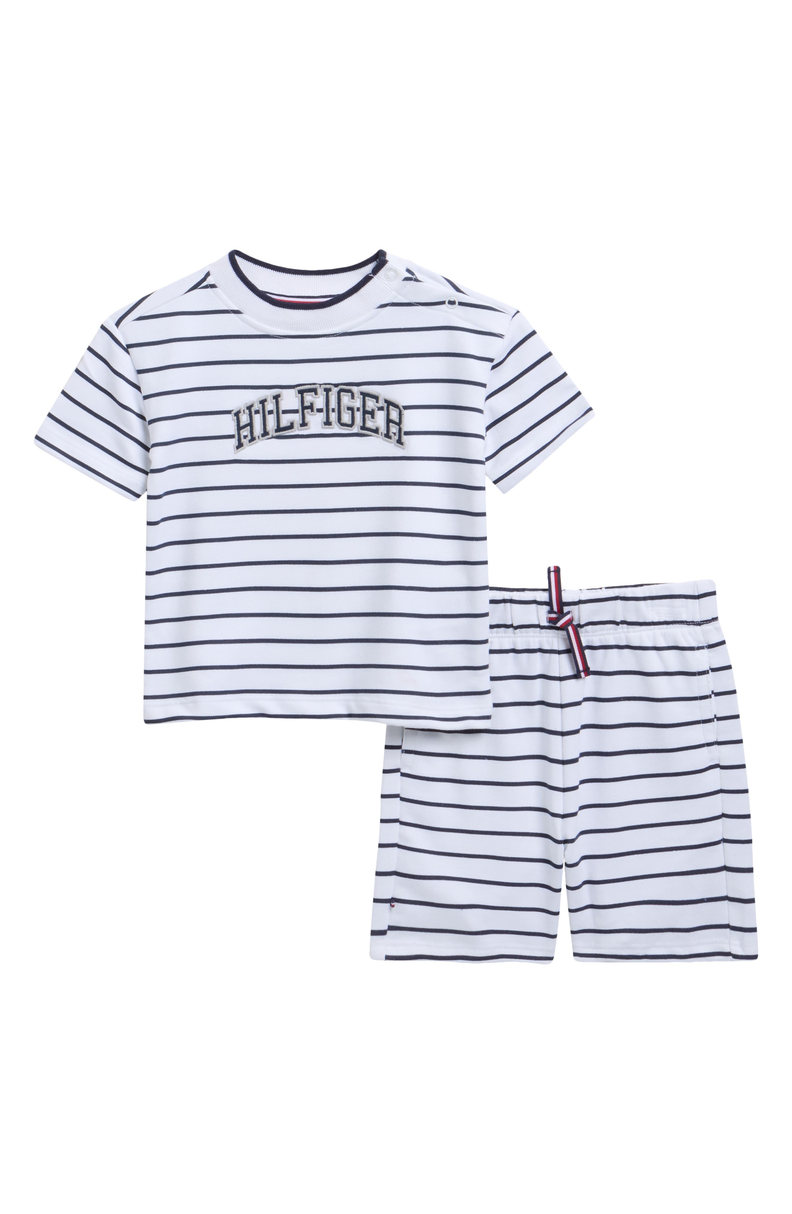 Tommy Hilfiger Stripe Tee & Shorts Set