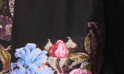 Ted Baker Placed Floral Sleeveless Jacquard Midi Dress In Multi