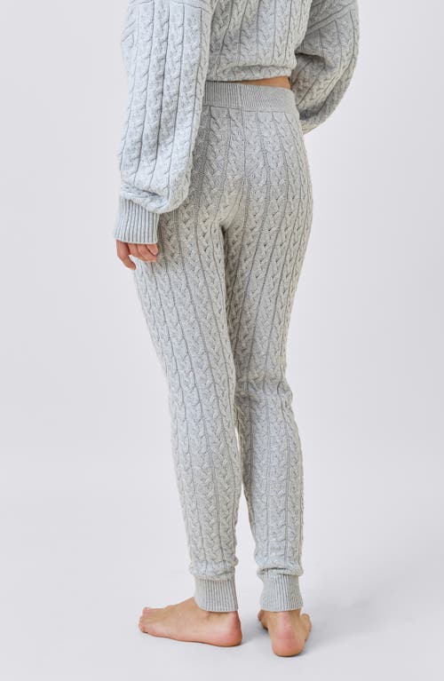 Papinelle Cosy Cable Cotton Cashmere Legging In Blue