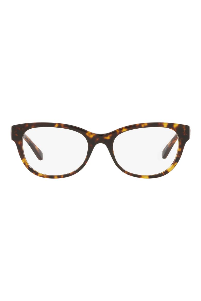 52mm Pillow Optical Glasses, Main, color, DARK TORTOISE
