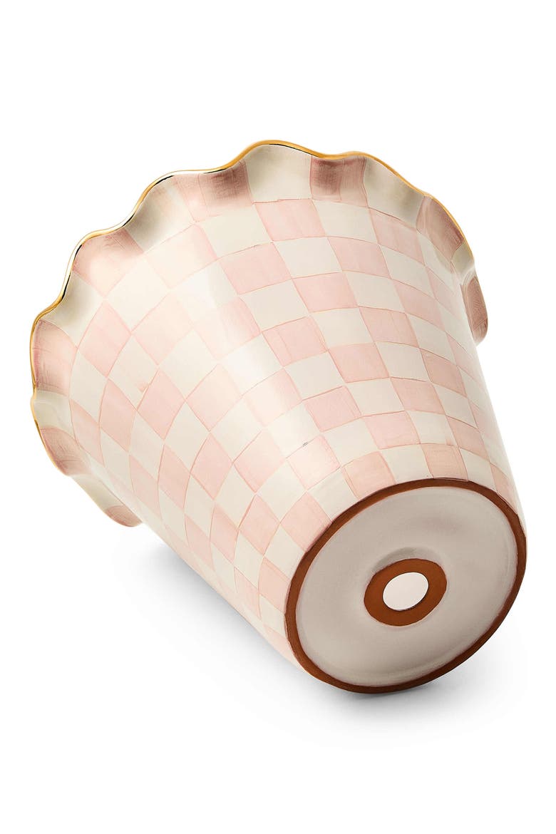 Rosy Check Jumbo Ceramic Garden Pot, Alternate, color, ROSY