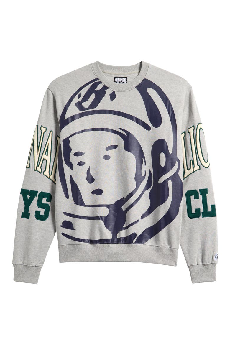 BB Big Face Helmet Head Cotton Sweatshirt, Alternate, color, HEATHER GREY