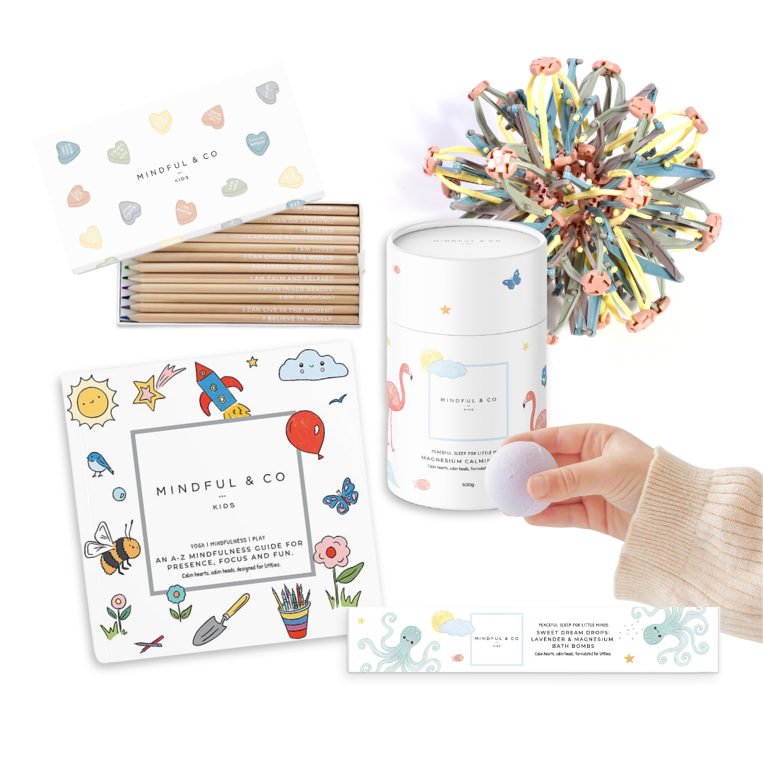 Mindful & Co Kids Dreamy Bedtime Ritual Bundle in White at Nordstrom
