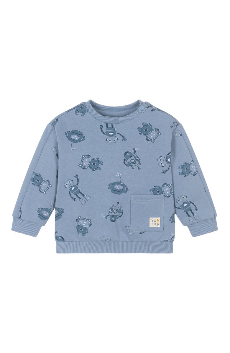 Mayoral Robot Print Sweatshirt, Main, color, Blue