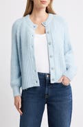 Caslon® Metallic Shaker Stitch Cardigan