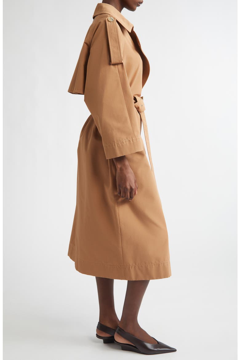 Belted Gabardine Trench Coat, Alternate, color, 2157 CAMEL