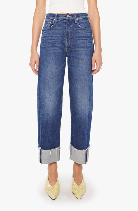 デニム・ジーパン Mother Indigo Blue Wide-Leg Jeans MOTHER Wide Leg Jeans | Nordstrom
