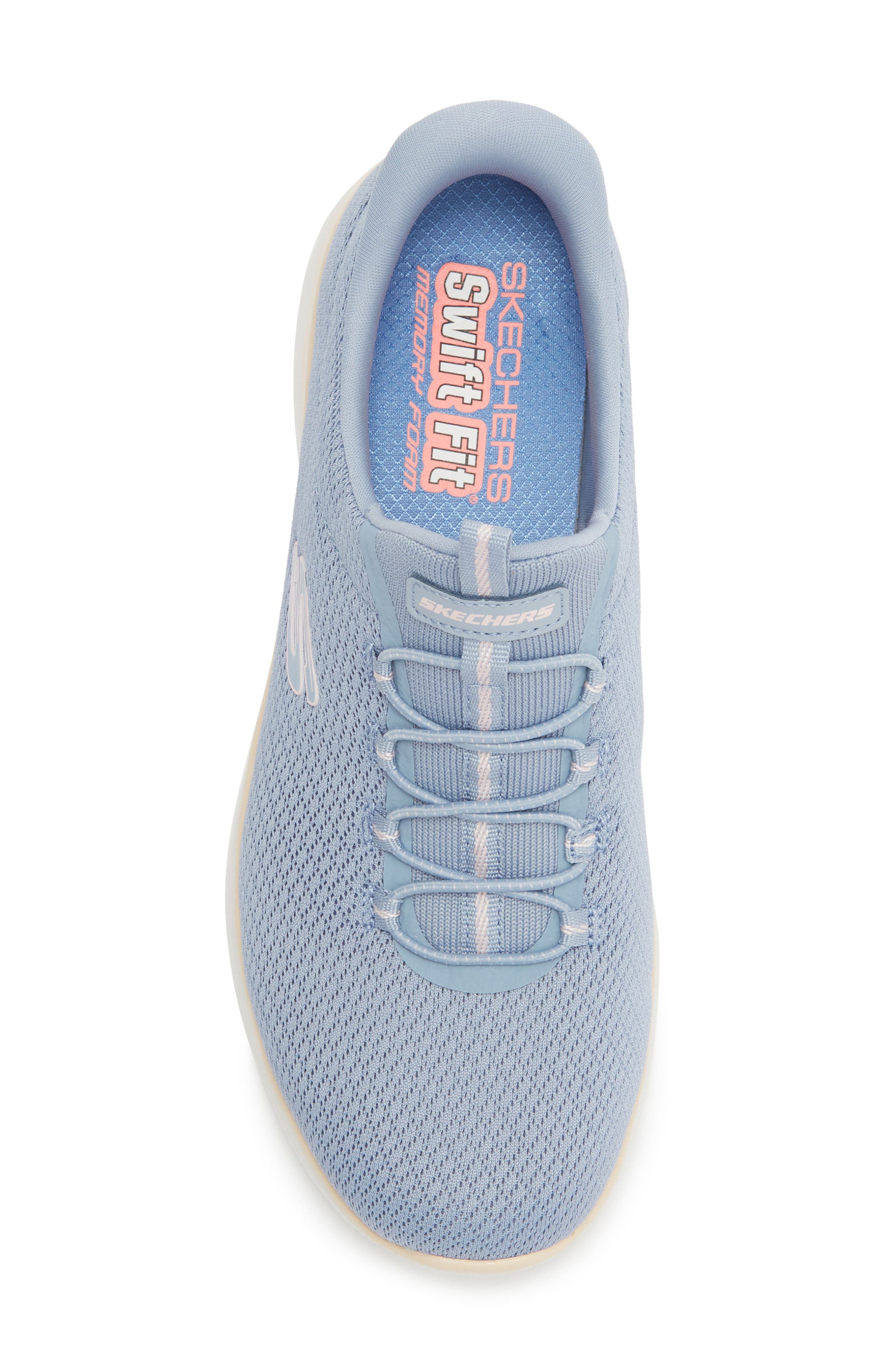 Summits Swift Step Sneaker, Alternate, color, LIGHT BLUE MULTI