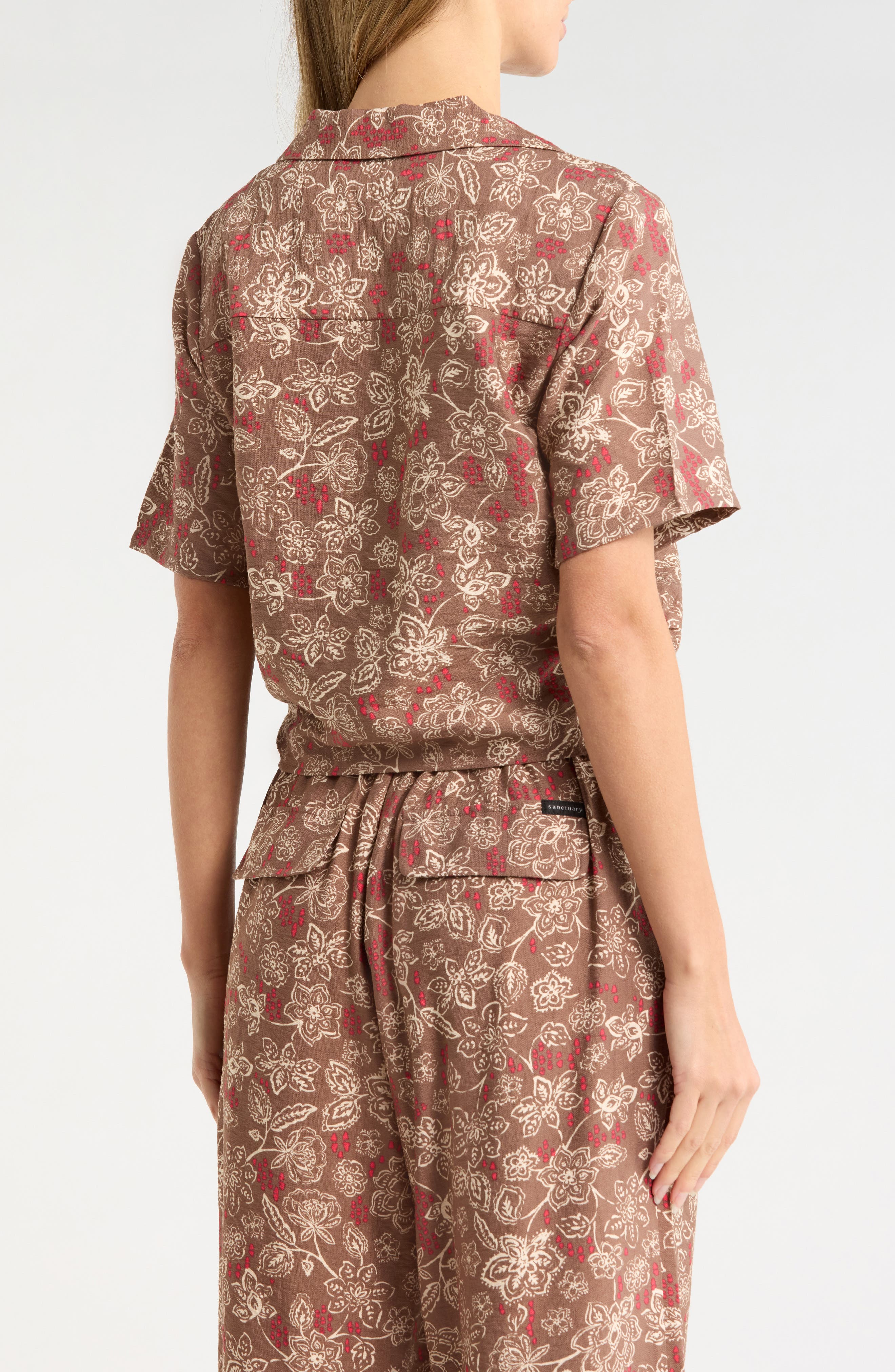 Baja Tie Front Short Sleeve Shirt - image 2