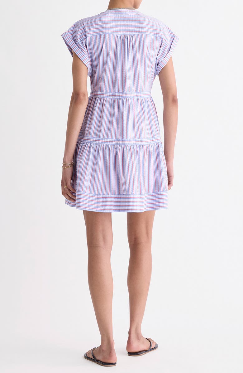 vineyard vines Dillon Harbor Seersucker UPF 30+ Minidress, Alternate, color, 