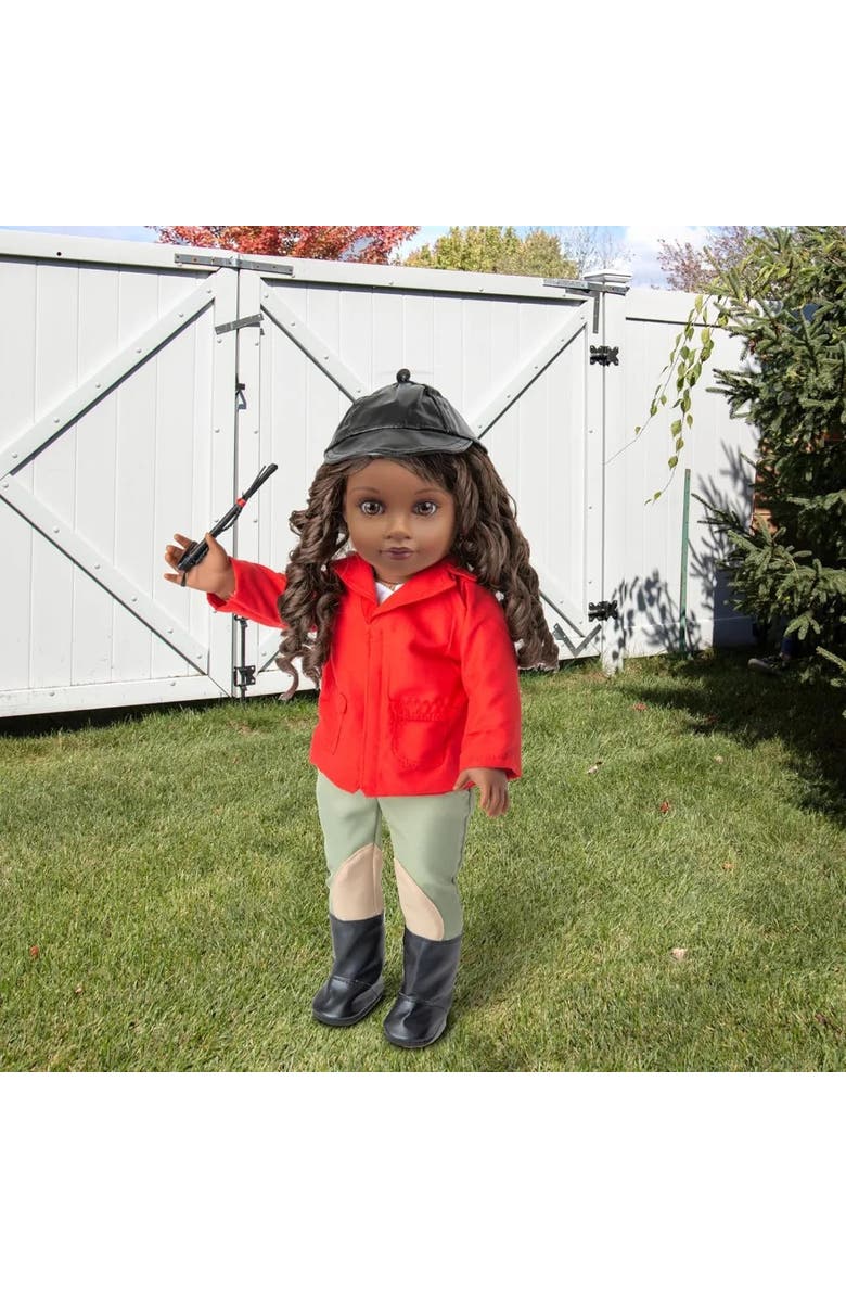Dress Along Dolly Horseback Riding Outfit for 18" Dolls, Alternate, color, Red