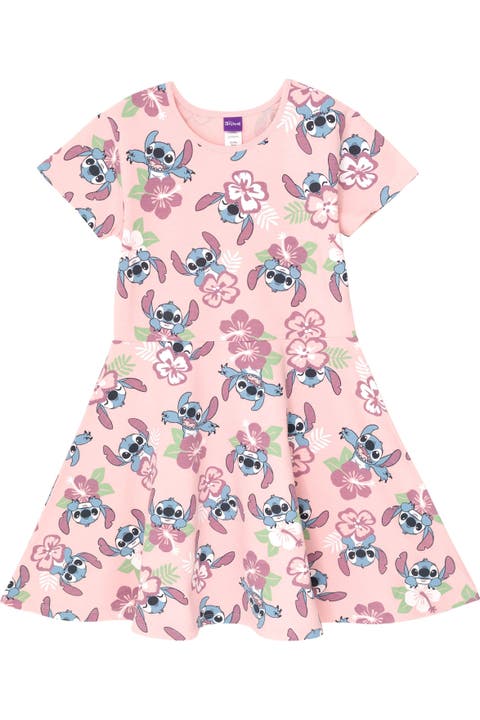 Lilo & Stitch Short Sleeve Skater Dress
