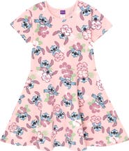 Disney Lilo & Stitch Short Sleeve Skater Dress