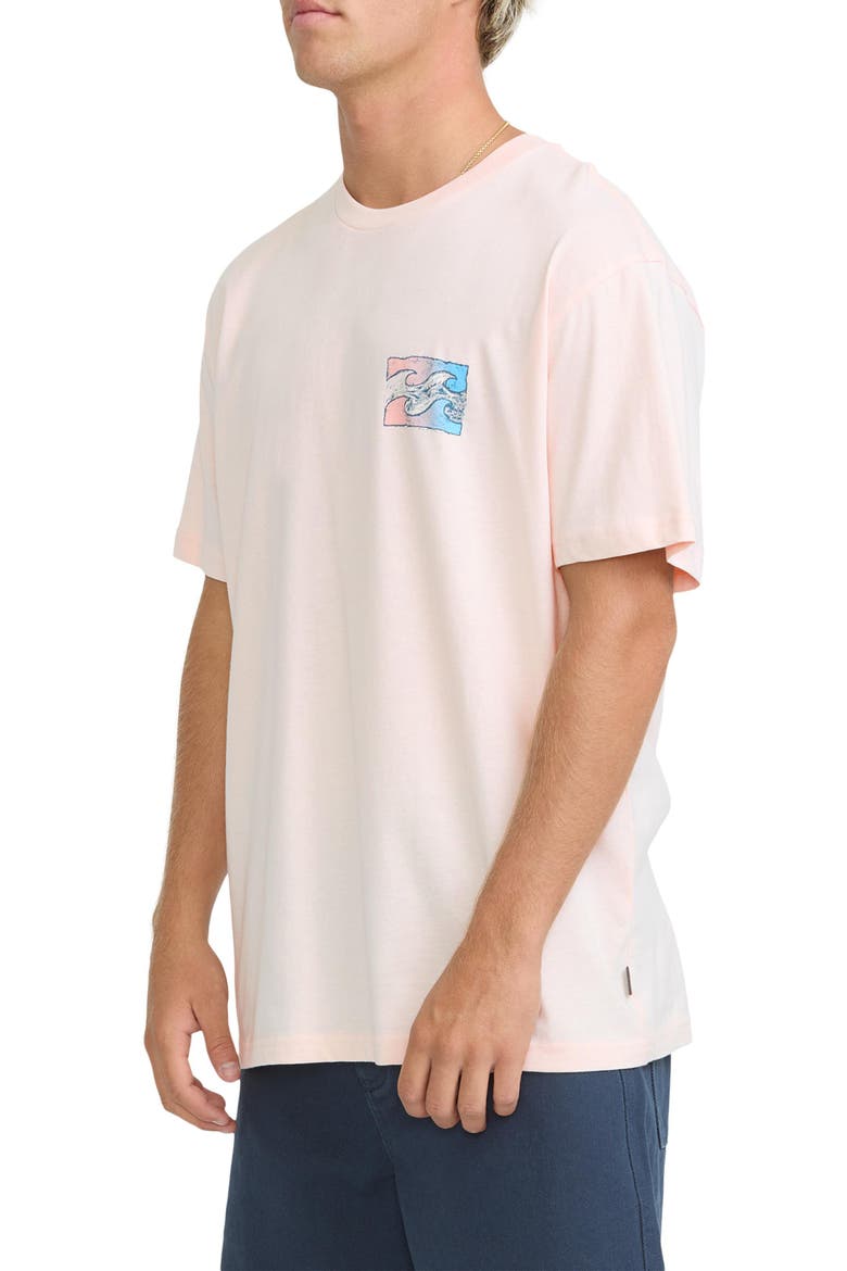 Crayon Wave Premium Cotton Graphic T-Shirt, Alternate, color, LIGHT PINK