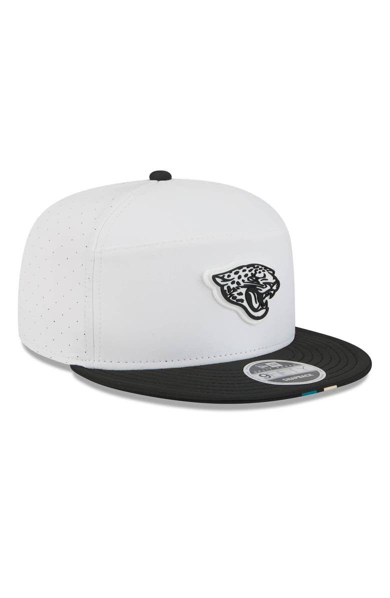 New Era Men's New Era  White/Black Jacksonville Jaguars 2025 NFL Training Camp Split Panel 9FIFTY Snapback Hat, Alternate, color, White